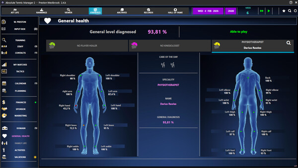 Screenshot of Absolute Tennis Manager 2