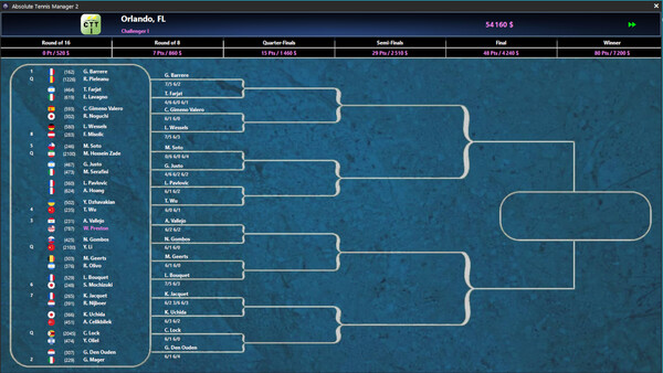 Screenshot of Absolute Tennis Manager 2