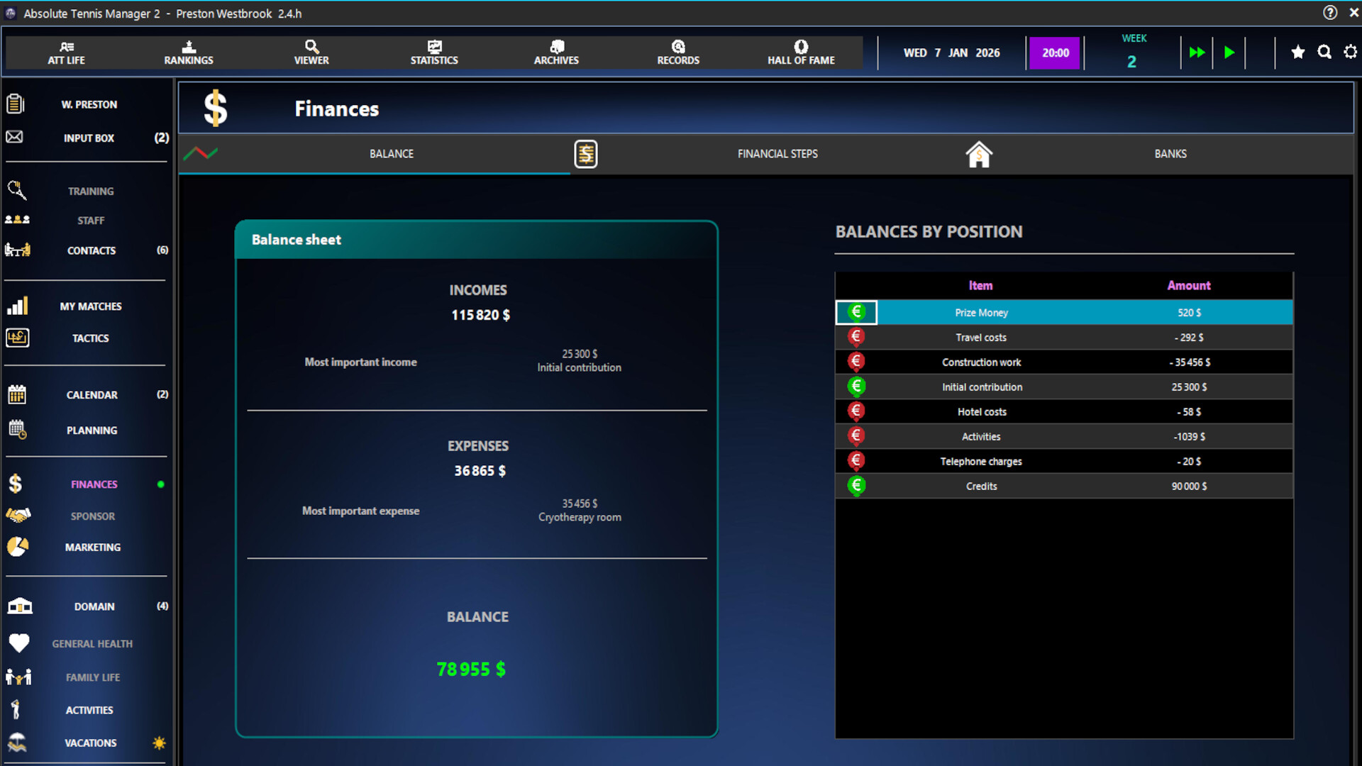 Absolute Tennis Manager 2 screenshot #18