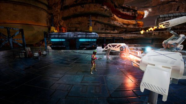 Screenshot of Jash Retro gameplay showing in-action mechanics