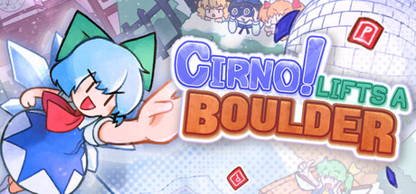 Cirno! Lifts a Boulder Banner