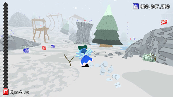 Screenshot of Cirno! Lifts a Boulder