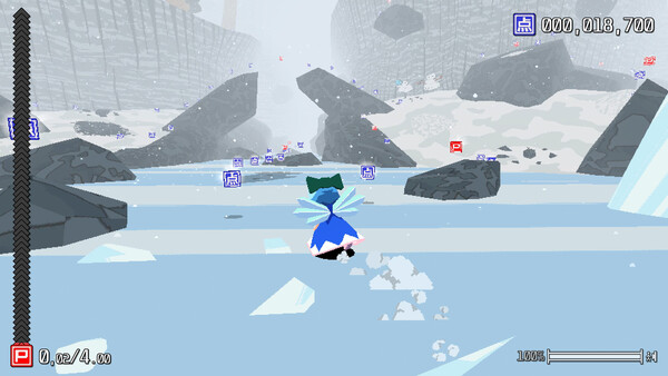 Screenshot of Cirno! Lifts a Boulder