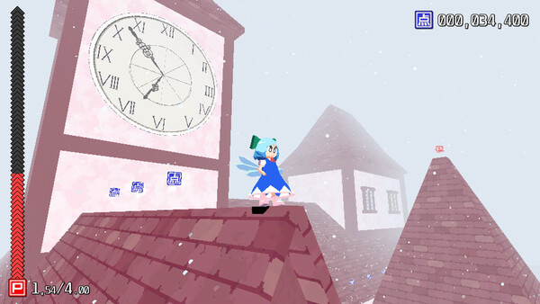 Screenshot of Cirno! Lifts a Boulder