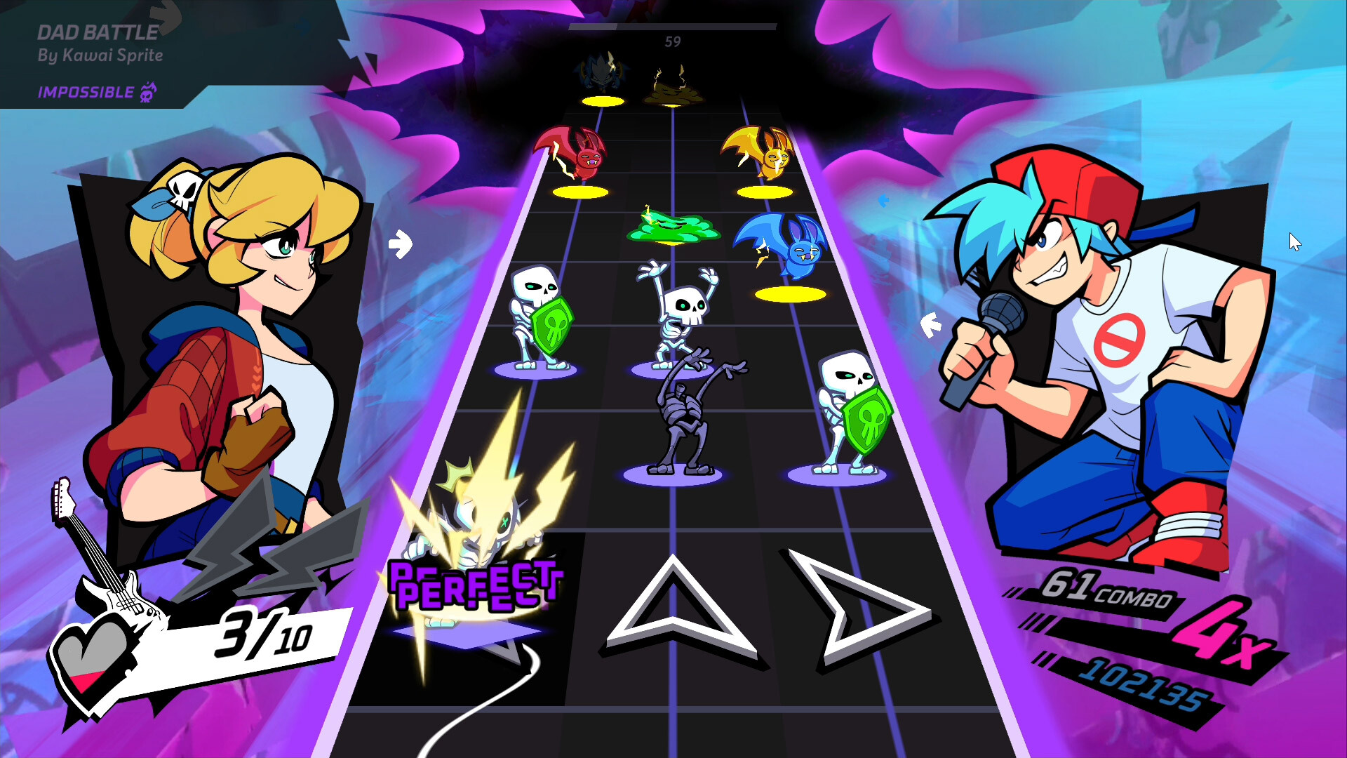 Rift of the NecroDancer - Friday Night Funkin' - "Dad Battle" - Kawai Sprite Featured Screenshot #1