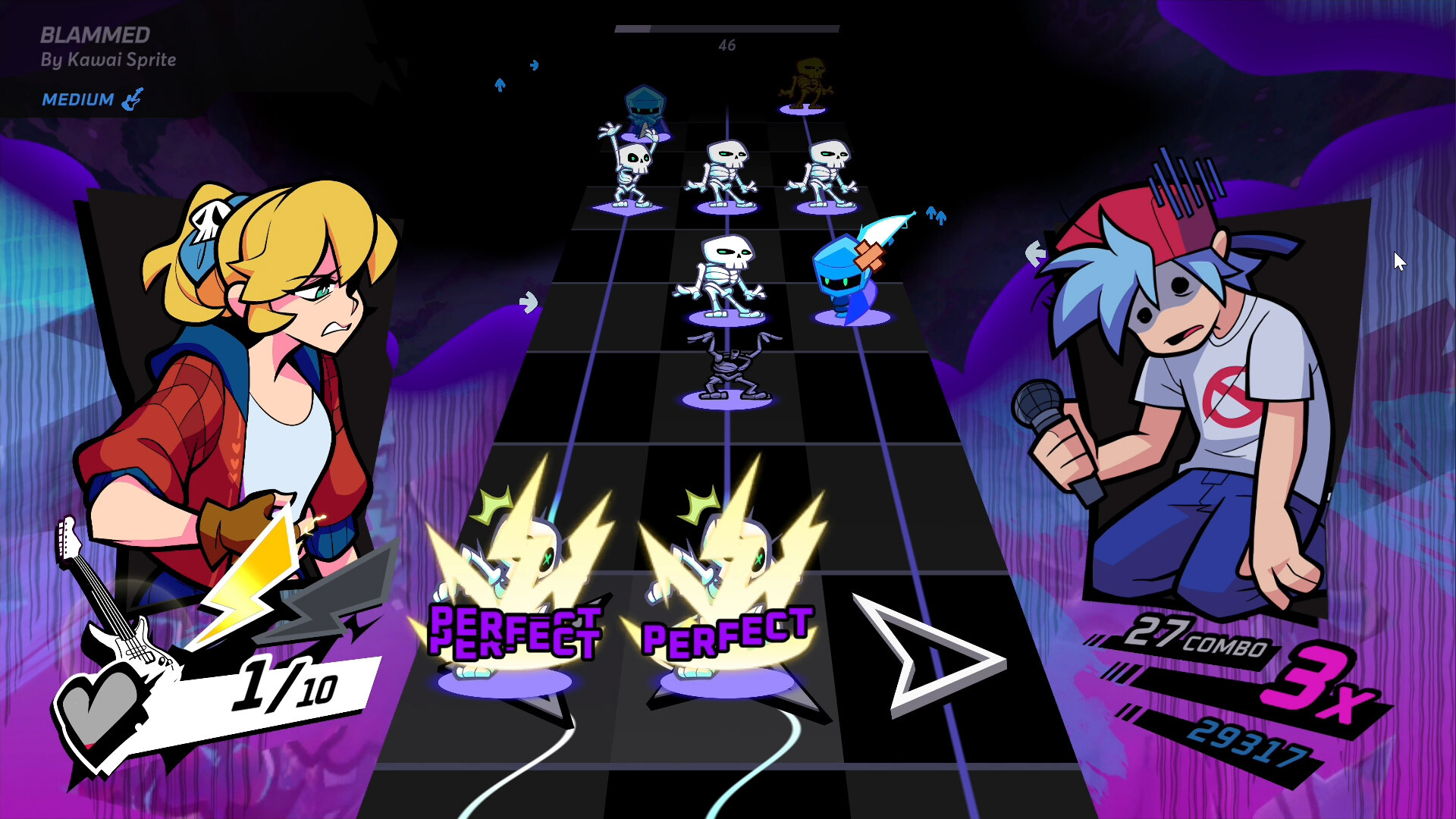 Rift of the NecroDancer: Friday Night Funkin' - "Blammed" - Kawai Sprite Featured Screenshot #1