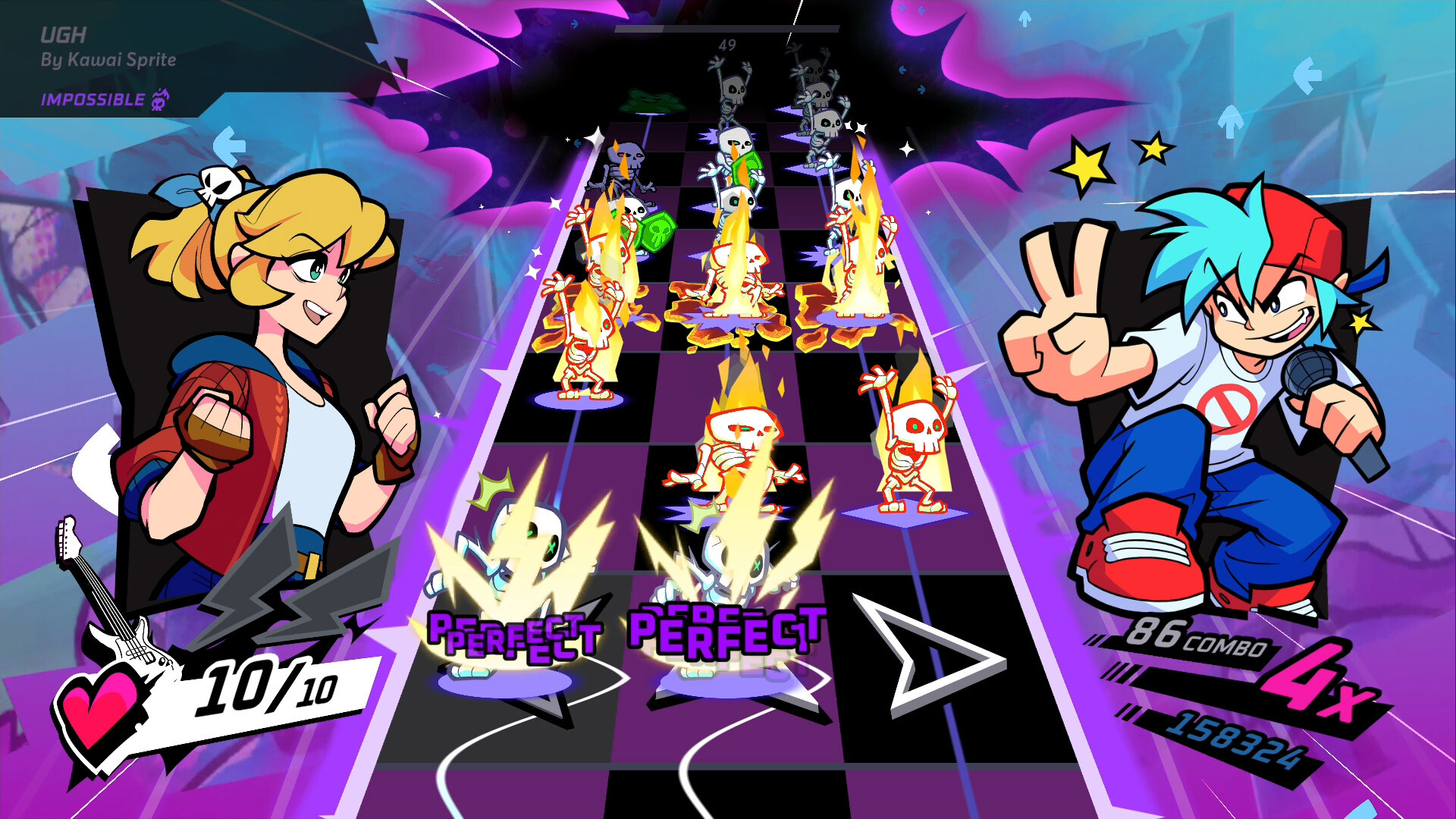 Rift of the NecroDancer: Friday Night Funkin' - "Ugh" - Kawai Sprite Featured Screenshot #1