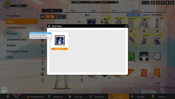 Freestyle2 - Eugenie Character Coupon