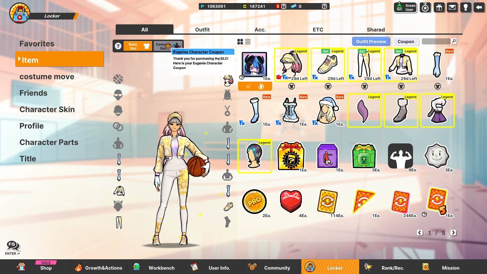 Freestyle2 - Eugenie Character Coupon Featured Screenshot #1