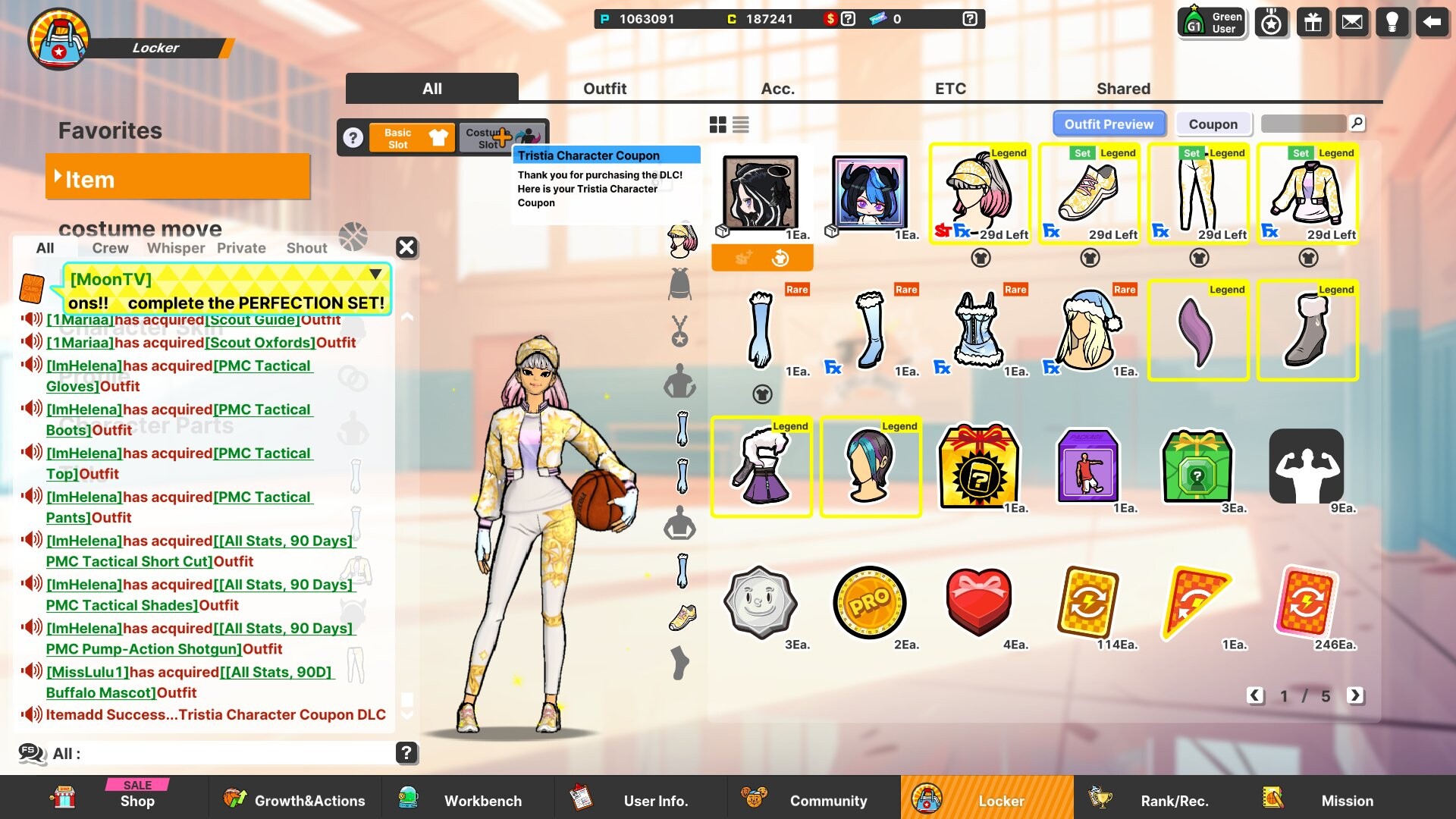 Freestyle2 - Tristia Character Coupon