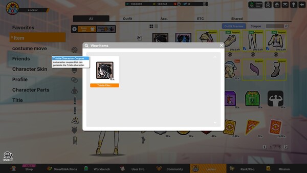 Freestyle2 - Tristia Character Coupon