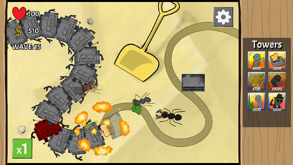 Hivefront TD game for Linux 1