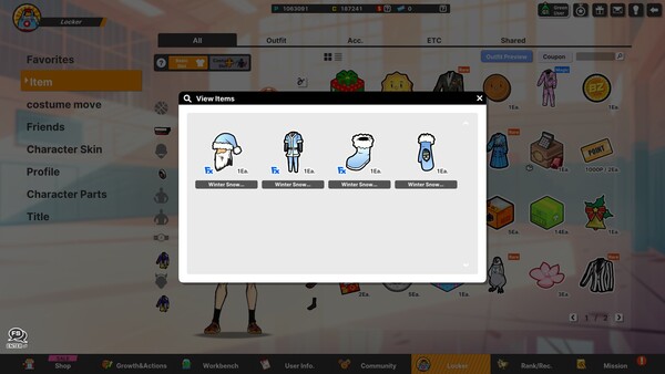 Freestyle2 - Winter Snow Santa Outfit Set (M) screenshot 2