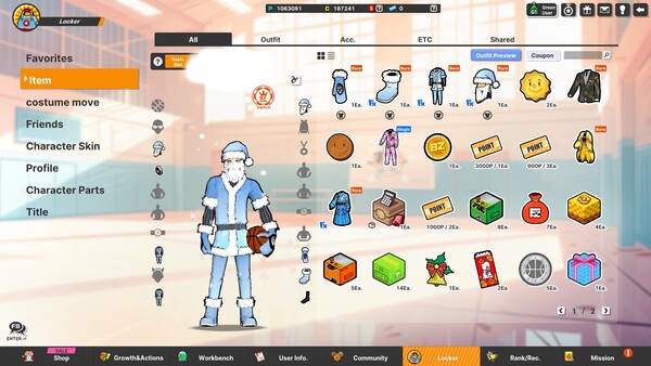 Freestyle2 - Winter Snow Santa Outfit Set (M) screenshot 3