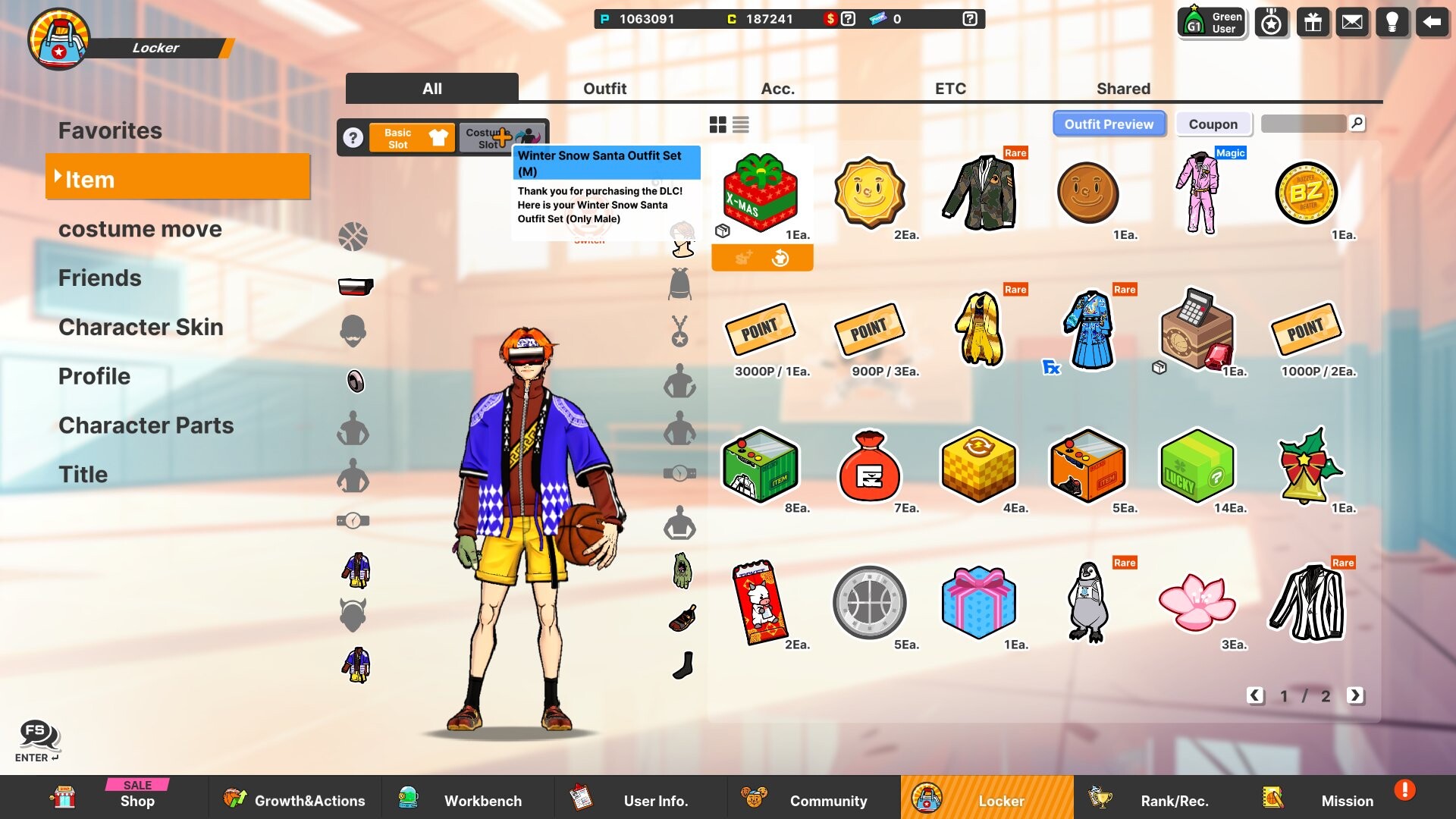 Freestyle2 - Winter Snow Santa Outfit Set (M) Featured Screenshot #1