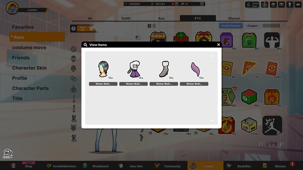 Freestyle2 - Winter Wolf Outfit Set (F) screenshot 2