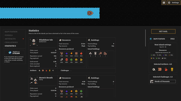 Screenshot 4 of Clicky Islands - final gameplay screenshot