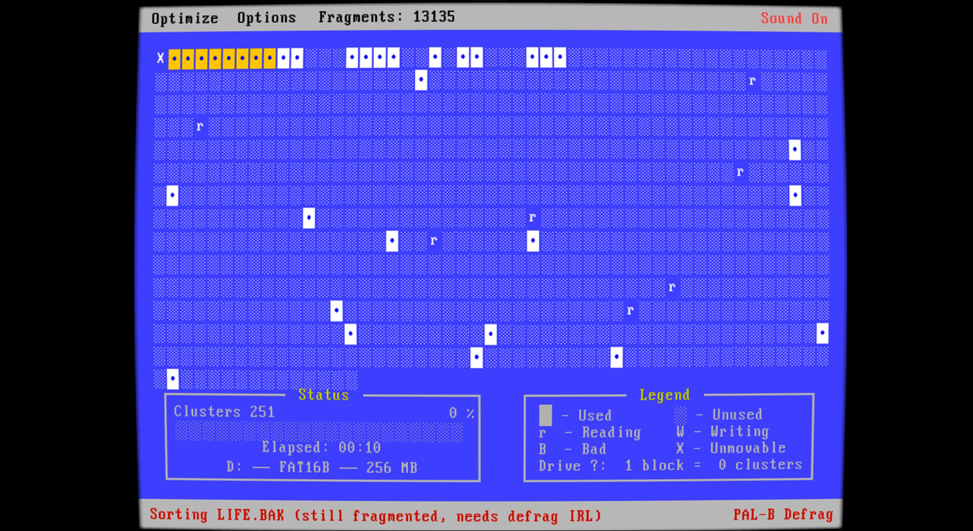 Idle Defragmenter 95 screenshot #5
