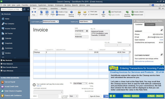 Professor Teaches QuickBooks 2016 screenshot 6