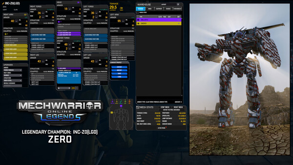 MechWarrior Online™ - Zero Legendary Mech Pack