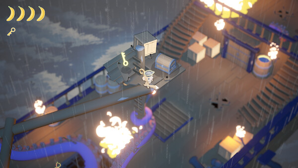 Screenshot of SIMIAN gameplay showing in-action mechanics