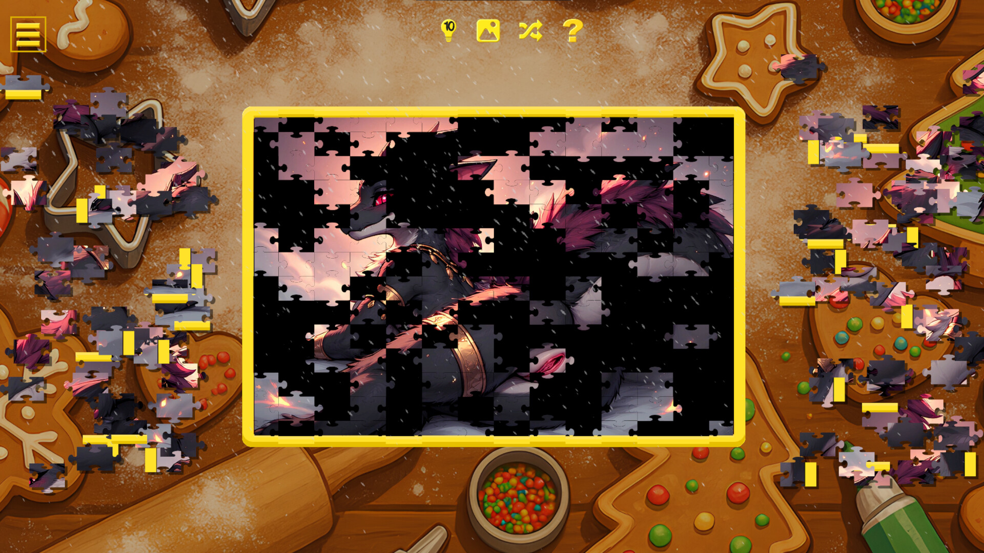 Furry Christmas Temptation – Naughty Jigsaw screenshot #8