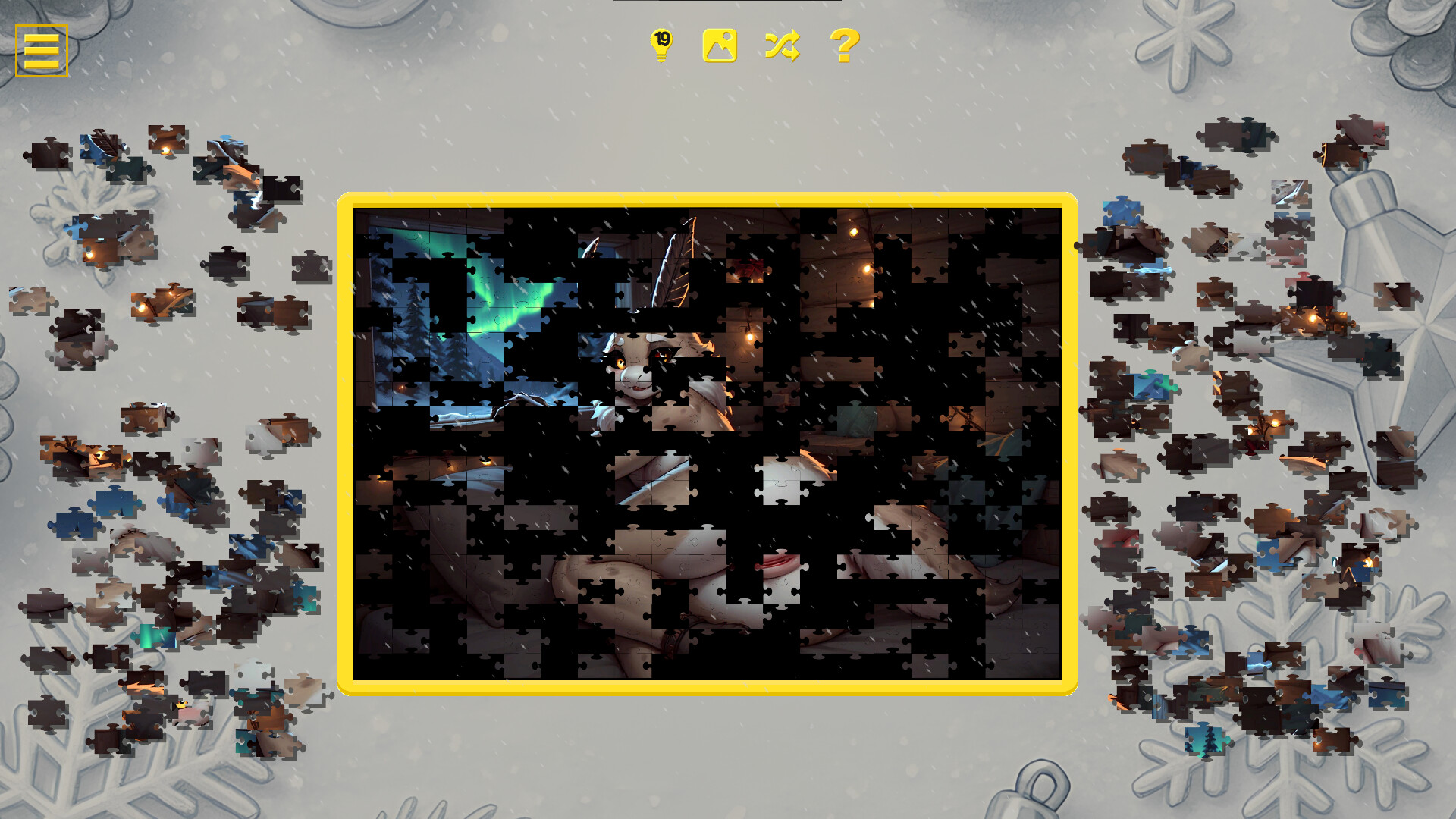 Furry Christmas Temptation – Naughty Jigsaw screenshot #6