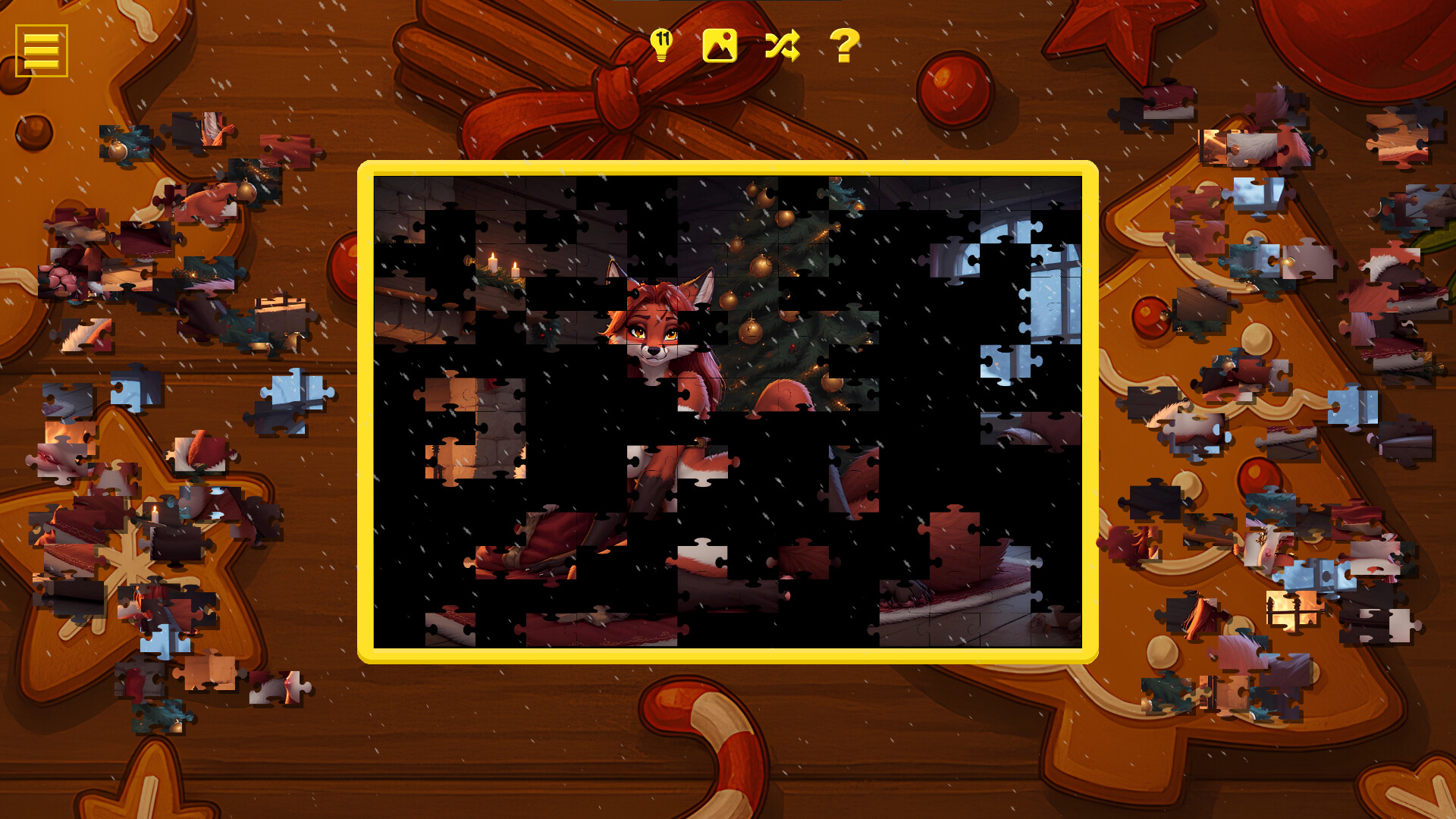 Furry Christmas Temptation – Naughty Jigsaw screenshot #13