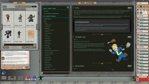 Fantasy Grounds - Fallout RPG - Settler's Guide Book
