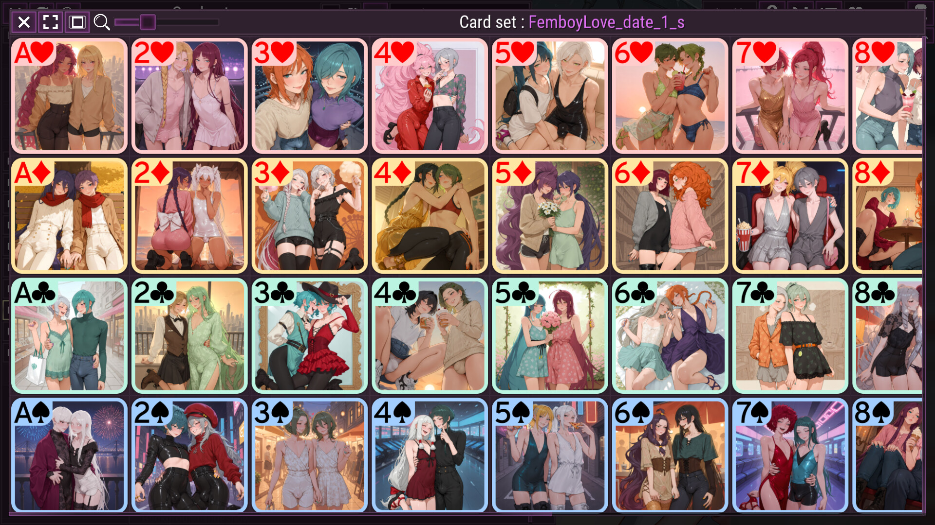 NSFW Solitaire - Femboy Love scene