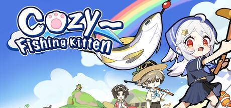 Cozy~Fishing Kitten Banner