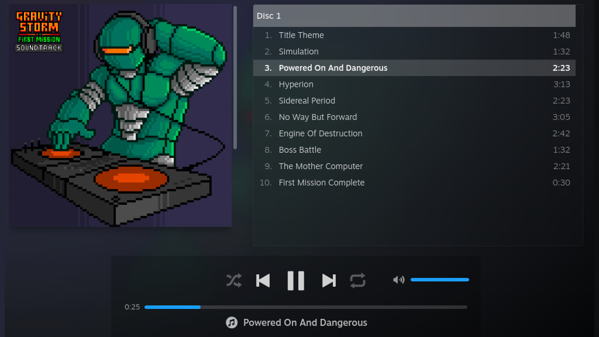 Gravity Storm - First Mission Soundtrack Featured Screenshot #1