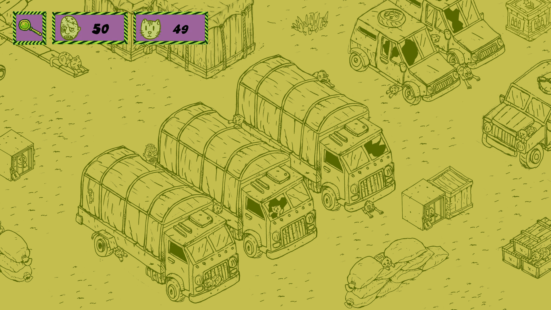 Hidden Cats vs Zombies 3 screenshot #4