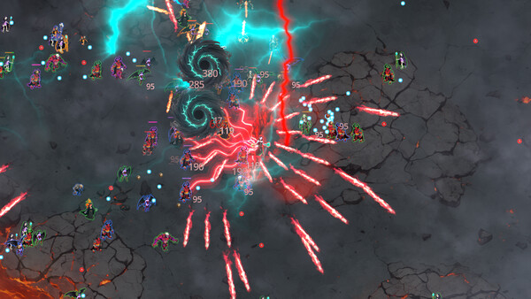 Screenshot of Shardstorm gameplay showing in-action mechanics
