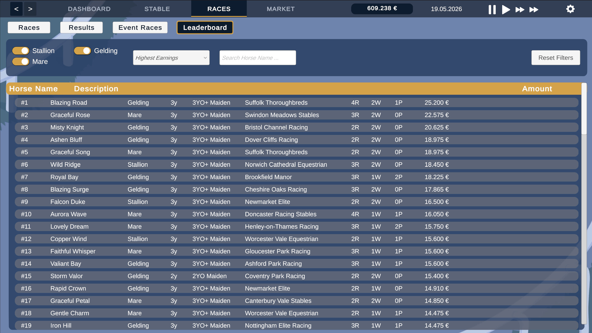 Golden Stables - Horse Racing screenshot 7