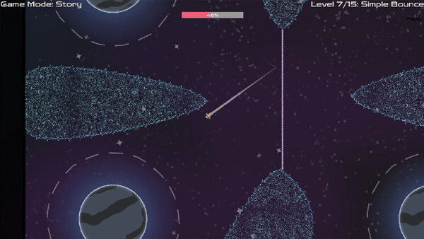 Screenshot of Catstronaut, Félicette's adventures gameplay showing in-action mechanics