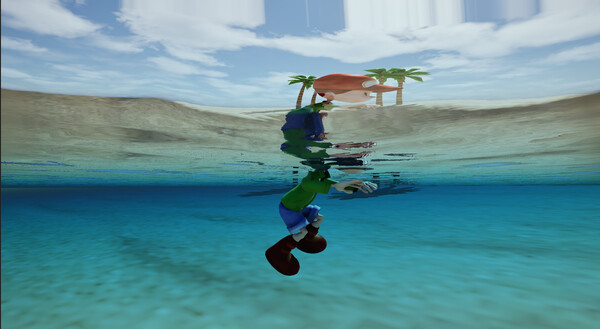 Screenshot of Dive Buddies gameplay showing in-action mechanics