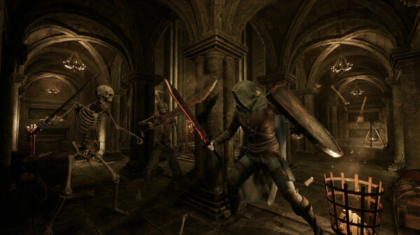 Screenshot of Abyssbound gameplay showing in-action mechanics