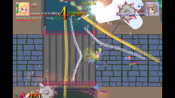 Screenshot of MIHASHIRA gameplay showing in-action mechanics