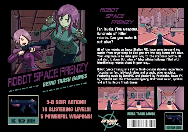 Robot Space Frenzy screenshot 2