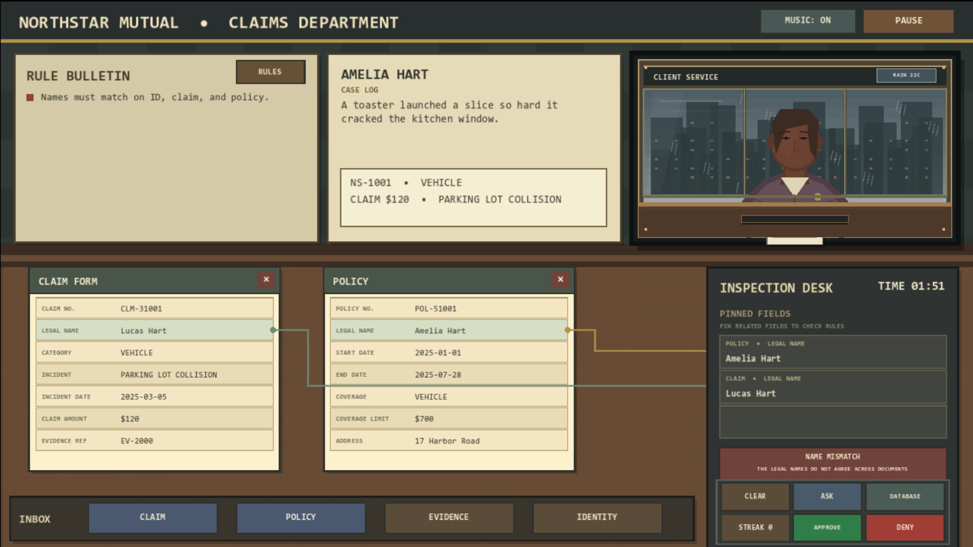 Insurance Worker Game screenshot 2