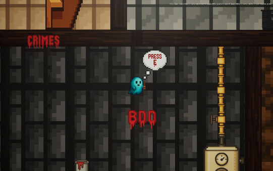 Screenshot of Unholy Crimes gameplay showing in-action mechanics