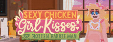 Sexy Chicken Girl Kisses Rotten Rabbit Man Banner