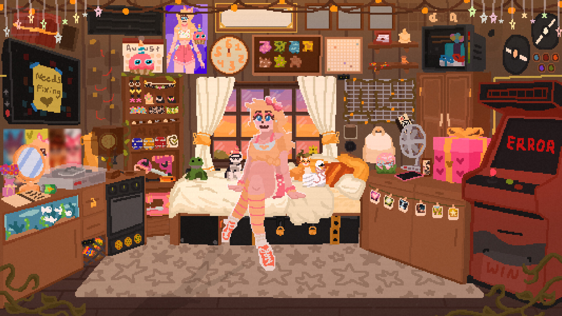 Sexy Chicken Girl Kisses Rotten Rabbit Man screenshot #1