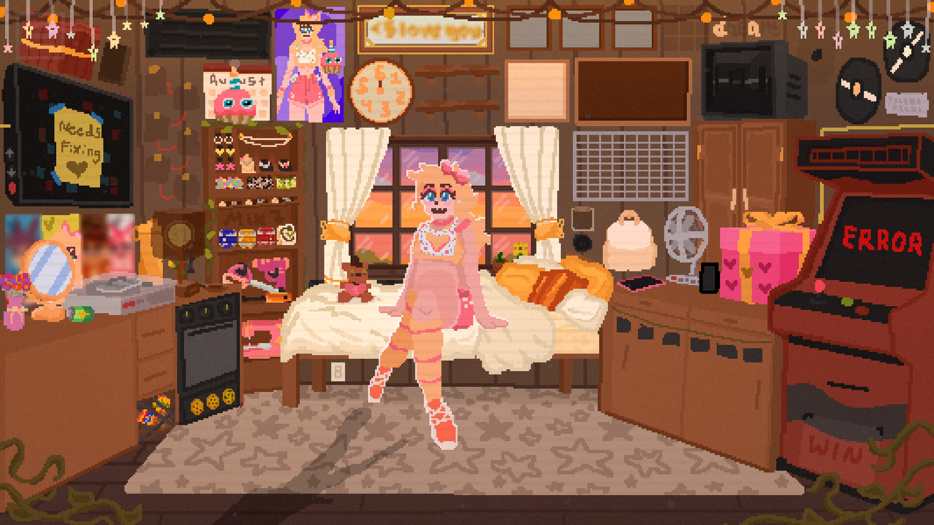 Sexy Chicken Girl Kisses Rotten Rabbit Man screenshot #1