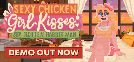 Sexy Chicken Girl Kisses Rotten Rabbit Man