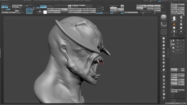 Sculpting and Rendering an Axehead Demon screenshot 2