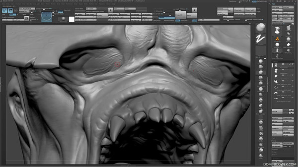 Sculpting and Rendering an Axehead Demon screenshot 3