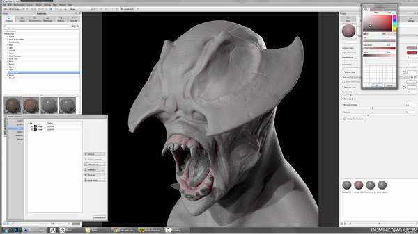 Sculpting and Rendering an Axehead Demon screenshot 4