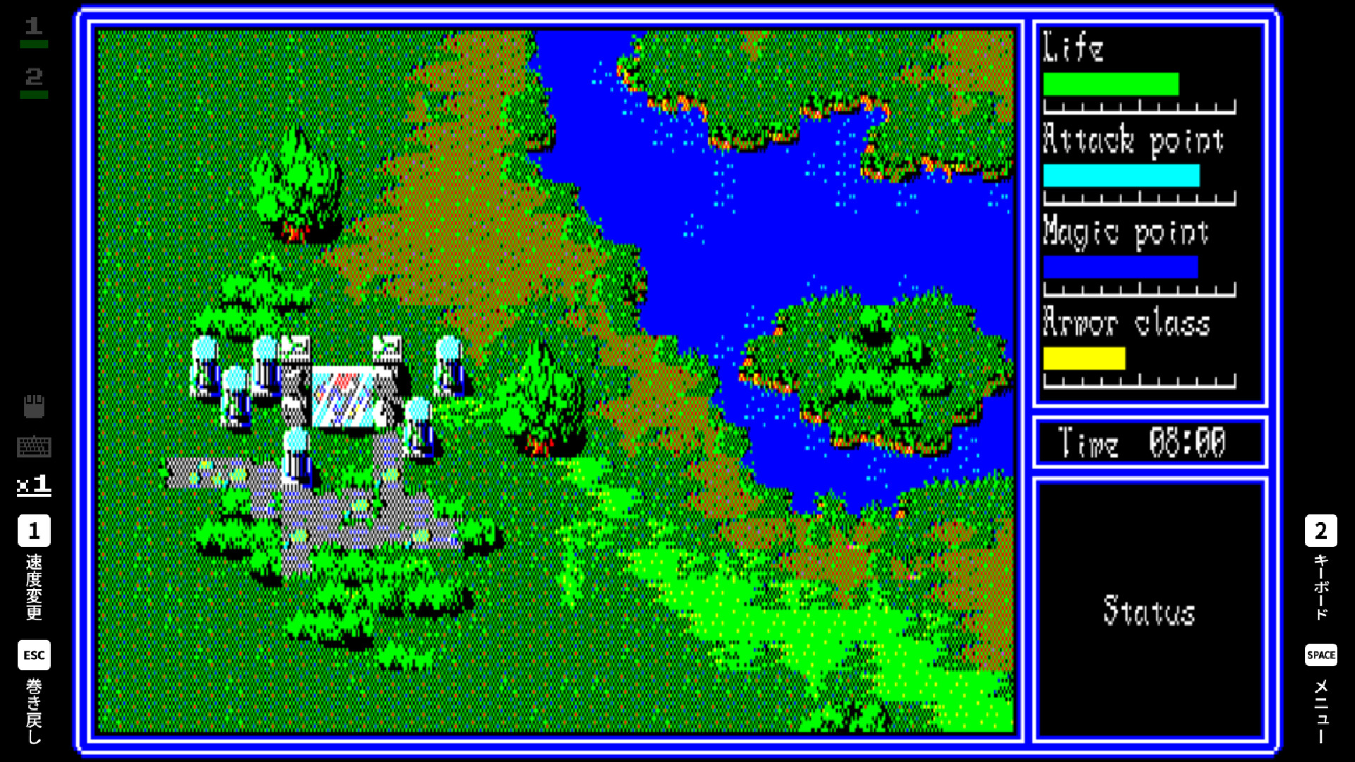 EGGCONSOLE HYDLIDE3 PC-8801mkIISR screenshot #8